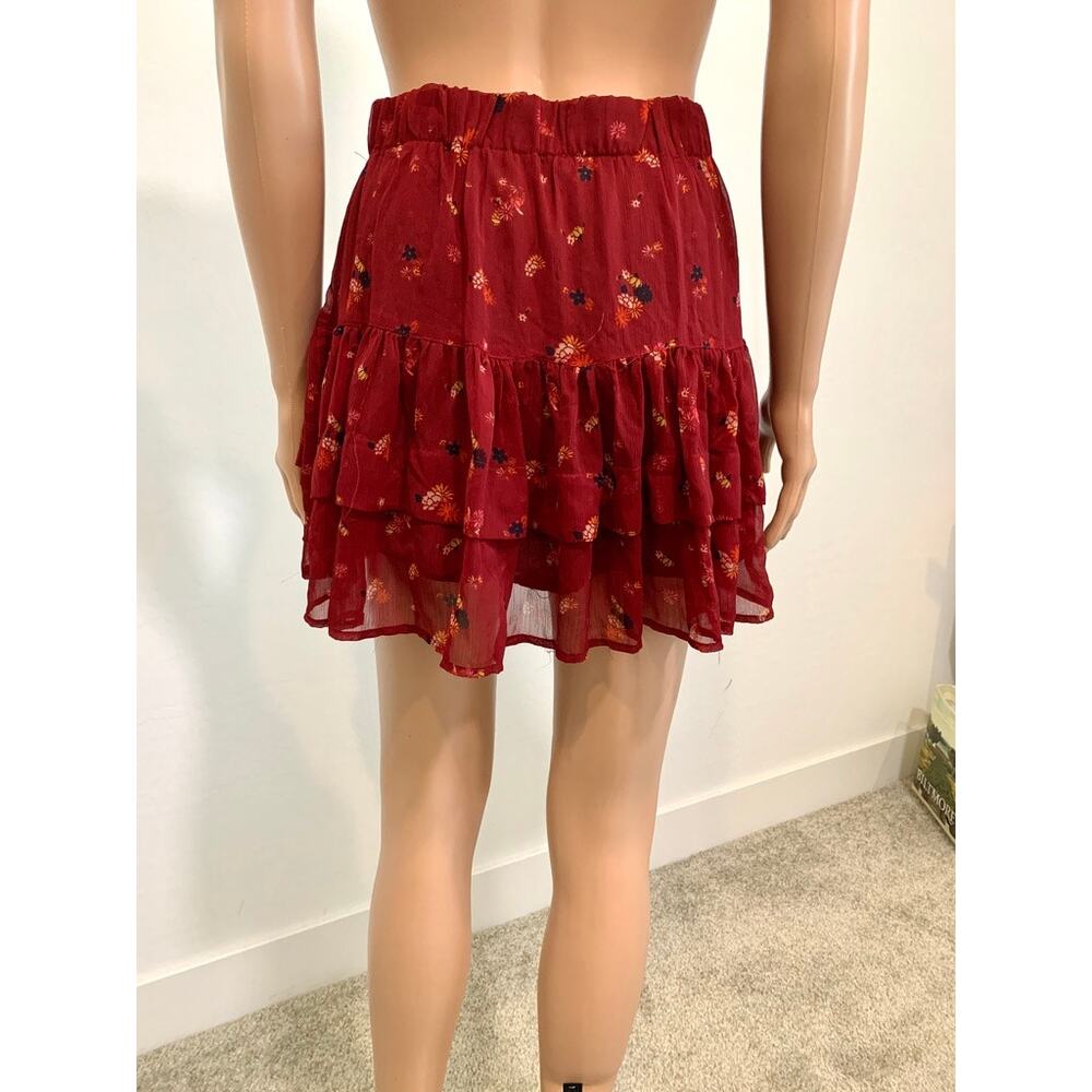 Free People XS "From the Valley" tiered ruffle mini skirt SK2 3368 - Picture 7 of 11
